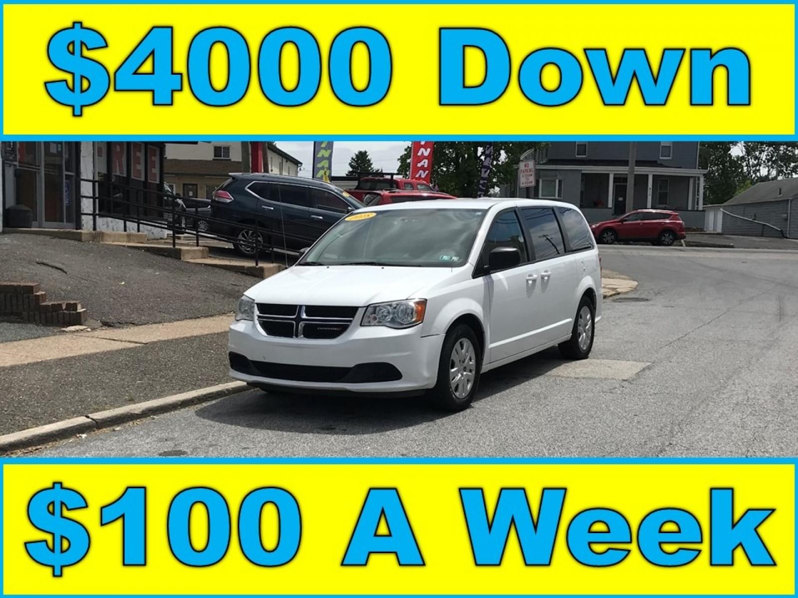 2018 White /Black Dodge Grand Caravan SE (2C4RDGBGXJR) with an 3.6 V6 engine, Automatic transmission, located at 577 Chester Pike, Prospect Park, PA, 19076, (610) 237-1015, 39.886154, -75.302338 - 2018 Dodge Grand Caravan Cargo: Set up for cargo area in back, backup camera, new PA inspection, FLEET MAINTAINED, runs LIKE NEW! This vehicle comes inspected and has been given a bumper to bumper safety check. It is very clean, reliable, and well maintained. We offer a unique pay plan that is kn - Photo #0